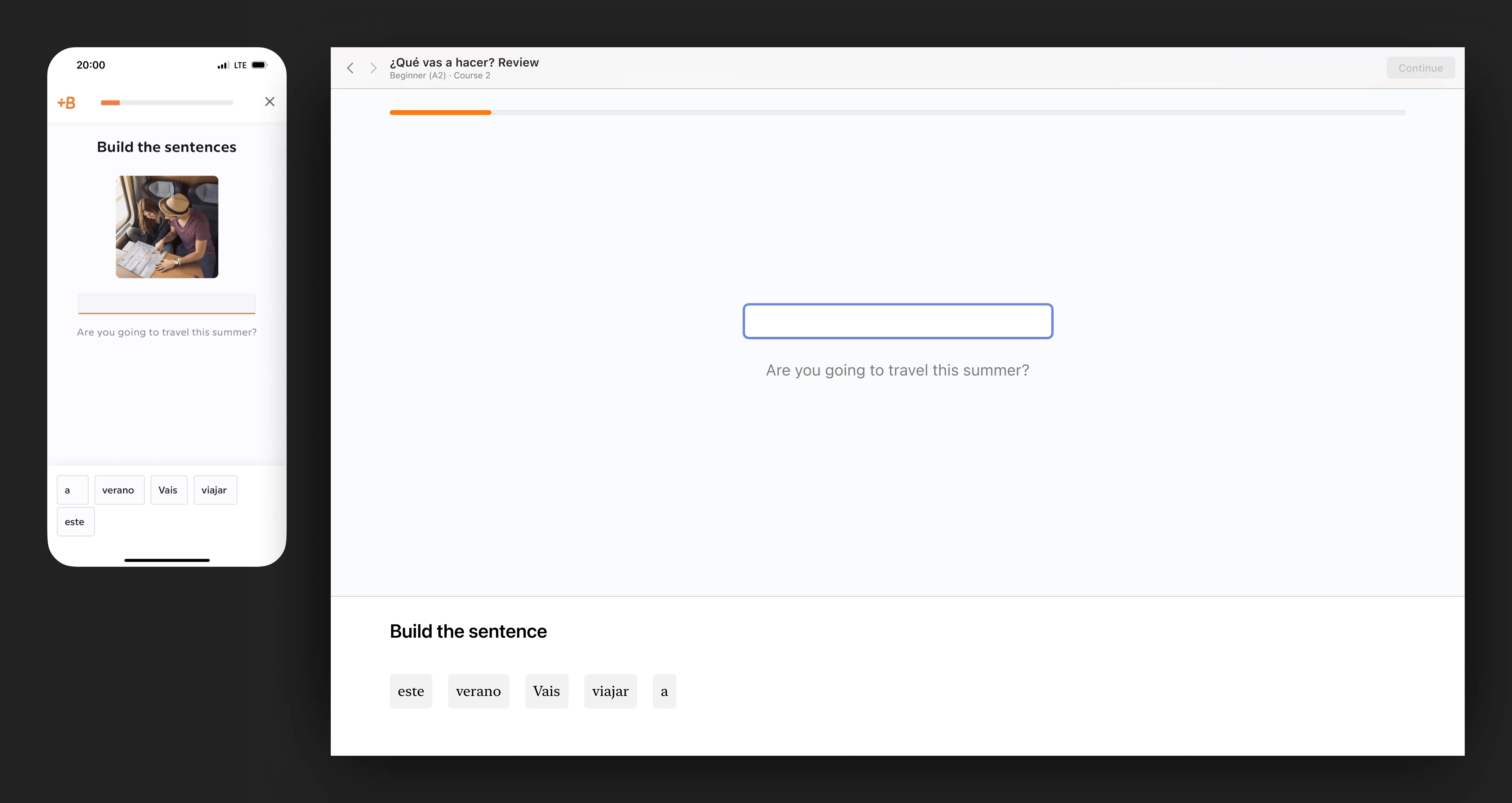 Build the sentence