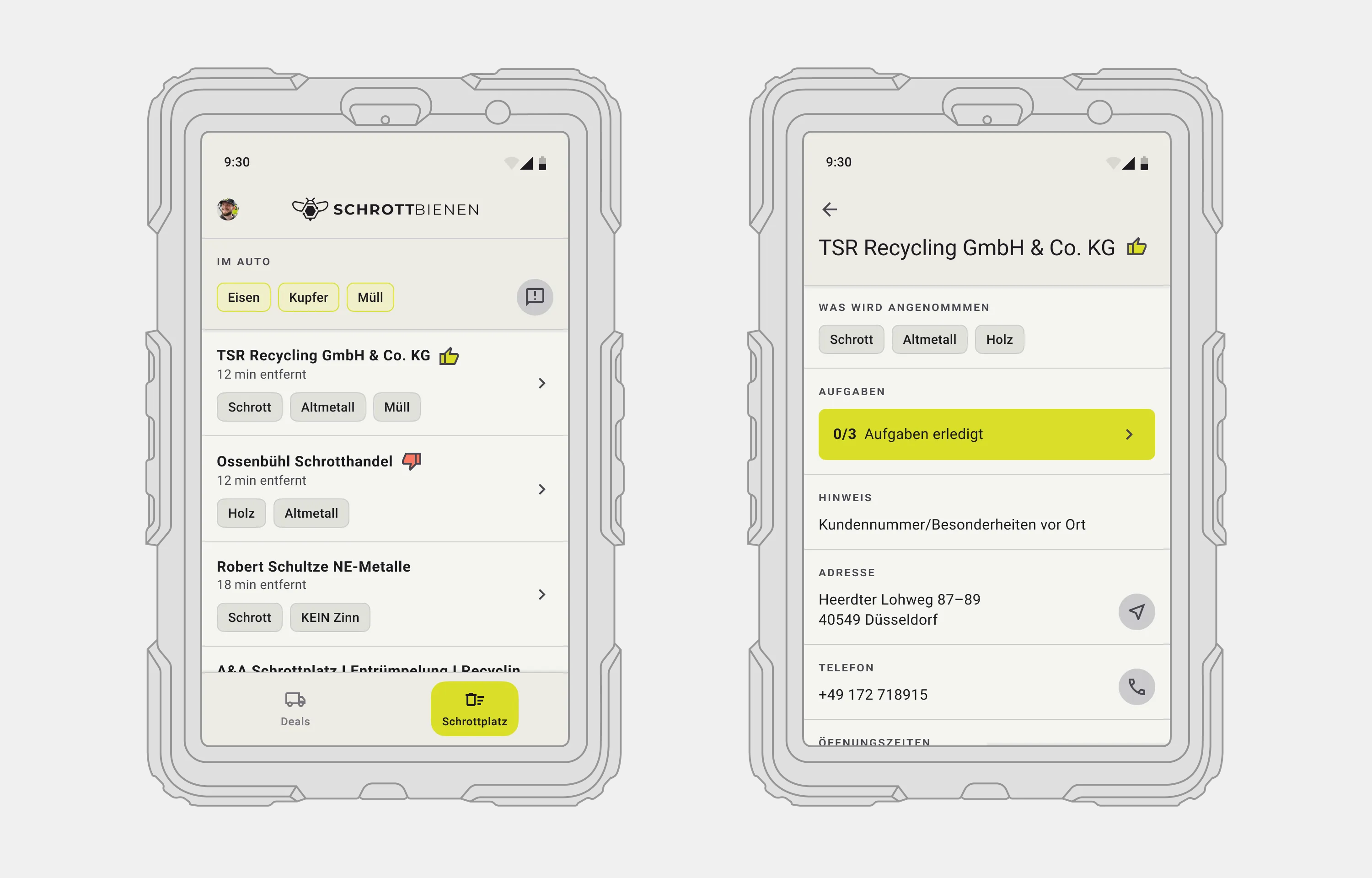 Details page of the selected deal